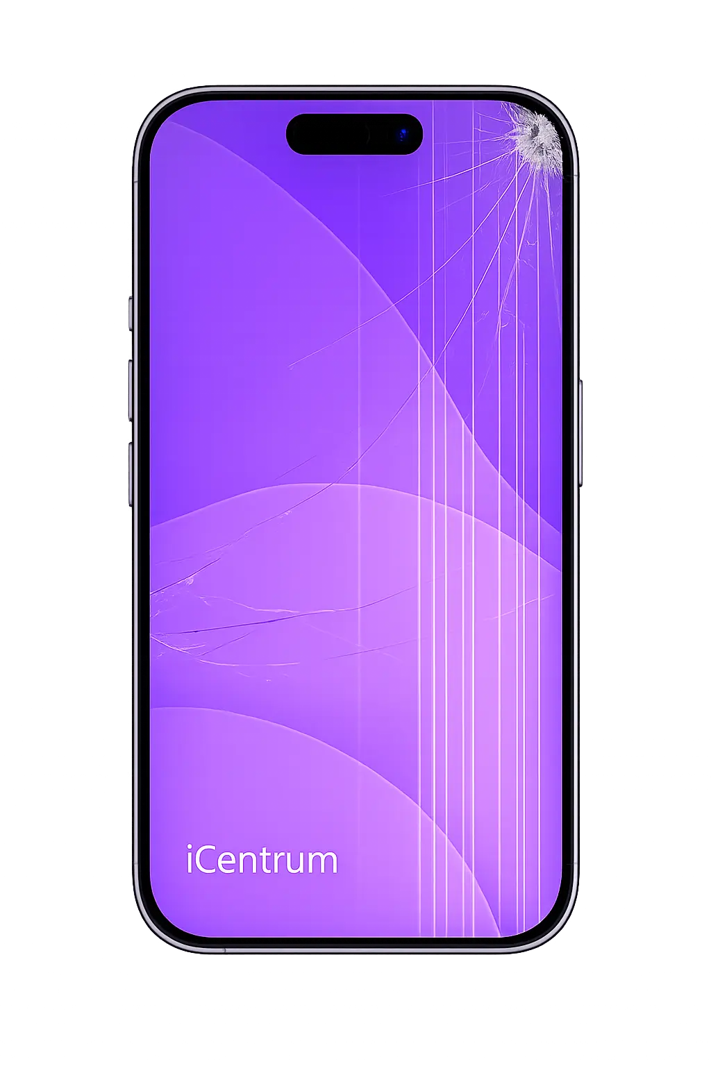 Zbity wyświetlacz iPhone