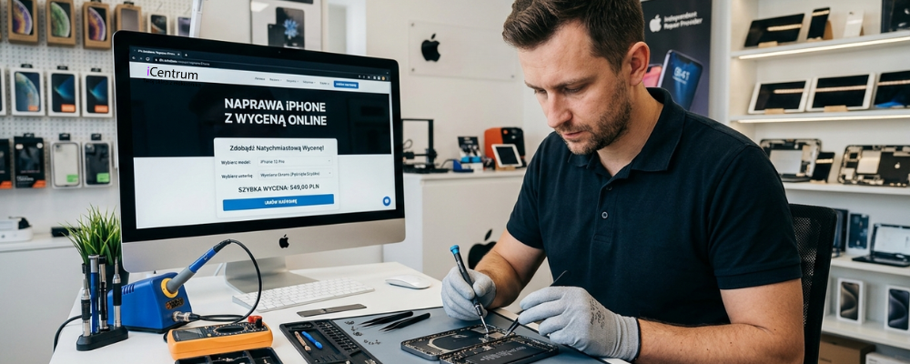 Naprawa iPhone z wyceną online i darmową wysyłką